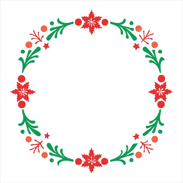 Szczęśliwa Boże Narodzenie Border Design Vector Art