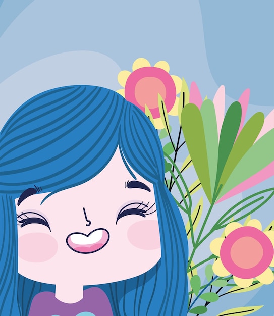 Szczęśliwa Dziewczyna I Kwiaty
