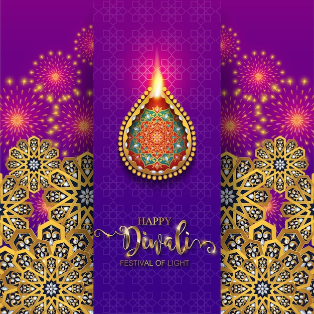 Szczęśliwa Festiwalowa Karta Diwali.