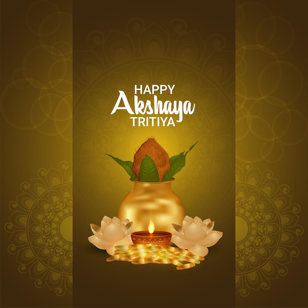 Szczęśliwa Karta Uroczystości Akshaya Tritiya