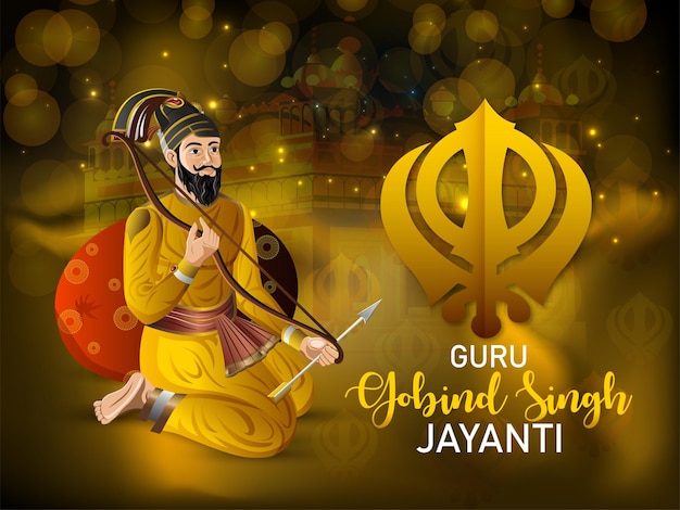 Szczęśliwa Karta Uroczystości Guru Gobind Singh Jayanti