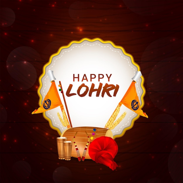 Szczęśliwa karta uroczystości lohri