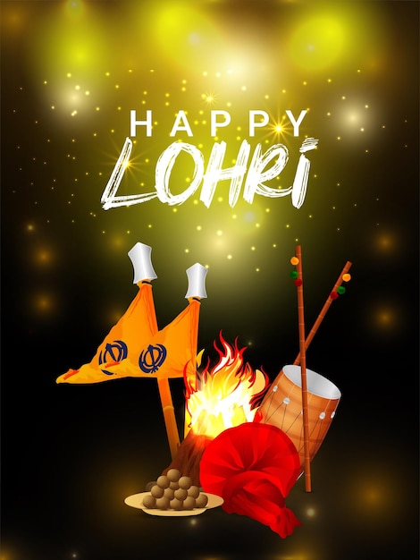 Szczęśliwa kartka z okazji święta Lohri