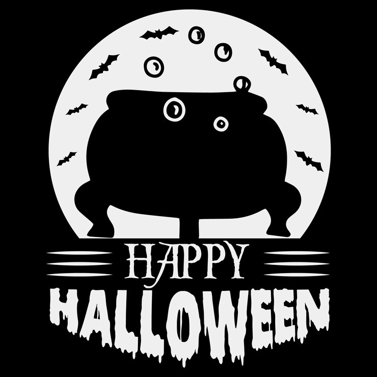 Wektor szczęśliwa koszulka halloween koszulka design halloween