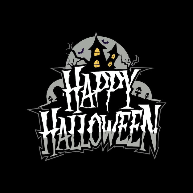 Szczęśliwe Halloween tło z nietoperzami i dyniami