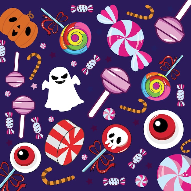 Szczęśliwego halloween wzór