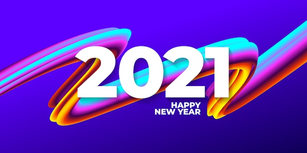 Szczęśliwego Nowego Roku 2021 Tło