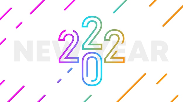 Plik wektorowy szczęśliwego nowego roku 2022 ilustracja tło. szczęśliwego nowego roku baner internetowy i ulotka