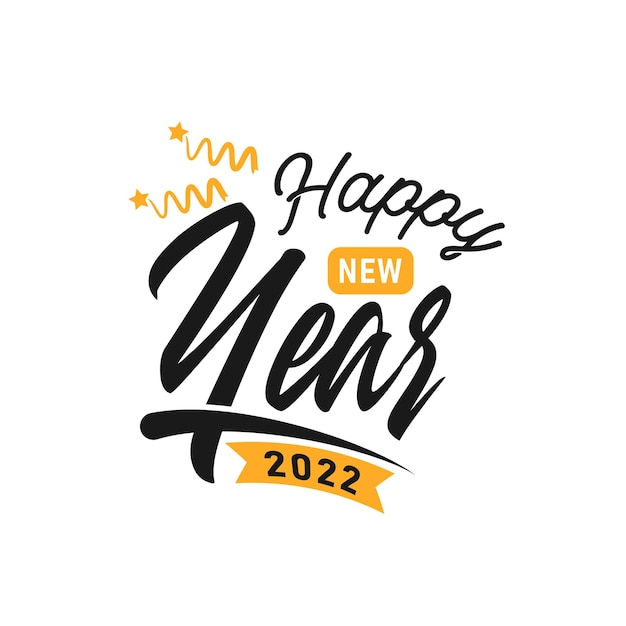 Szczęśliwego Nowego Roku 2022 Napis