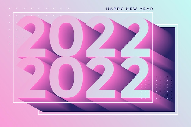 Plik wektorowy szczęśliwego nowego roku 2022 tło nowy rok typografii