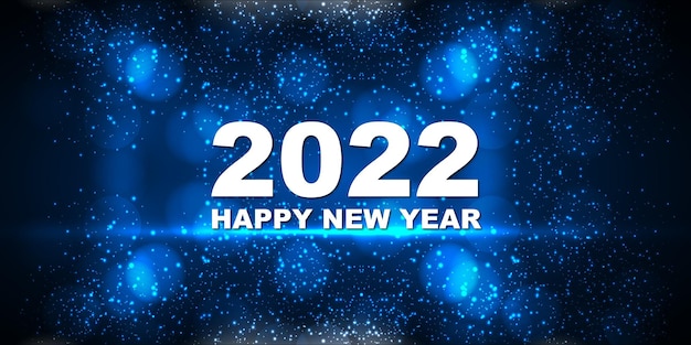 Szczęśliwego Nowego Roku 2022 Tło Numeru