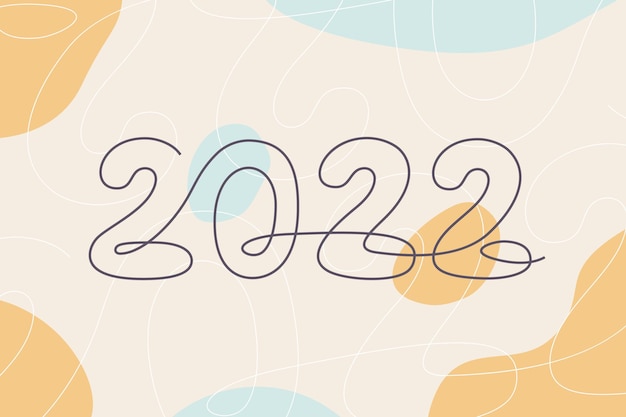 Szczęśliwego Nowego Roku 2022 Wektor Projekt Karty Z Pozdrowieniami
