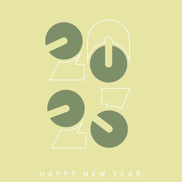 Szczęśliwego Nowego Roku 2023 Tekst Typografia Projekt Wektor