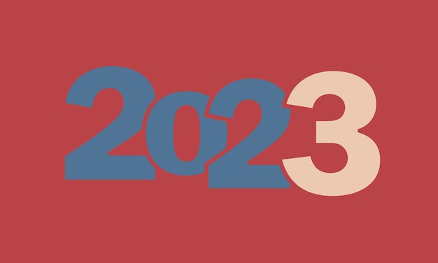 Szczęśliwego nowego roku 2023 transparent, tapeta, szablon tła, geometryczny minimalizm, nowoczesny, retro