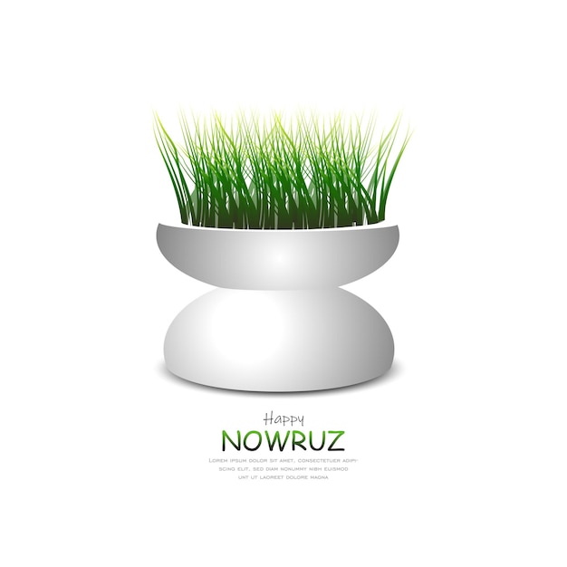 Szczęśliwego Nowego Roku Perskiego Nowruz wektor ilustracja kartkę z życzeniami plakat i baner