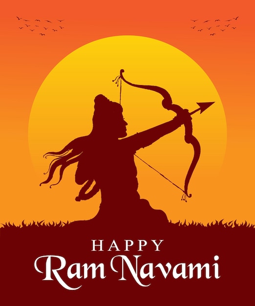 Szczęśliwej Ram Navami Indyjskiego Festiwalu Hinduskiego W Mediach Społecznościowych