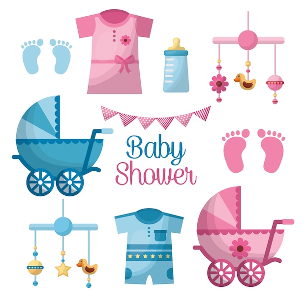 Plik wektorowy szczęśliwy baby shower