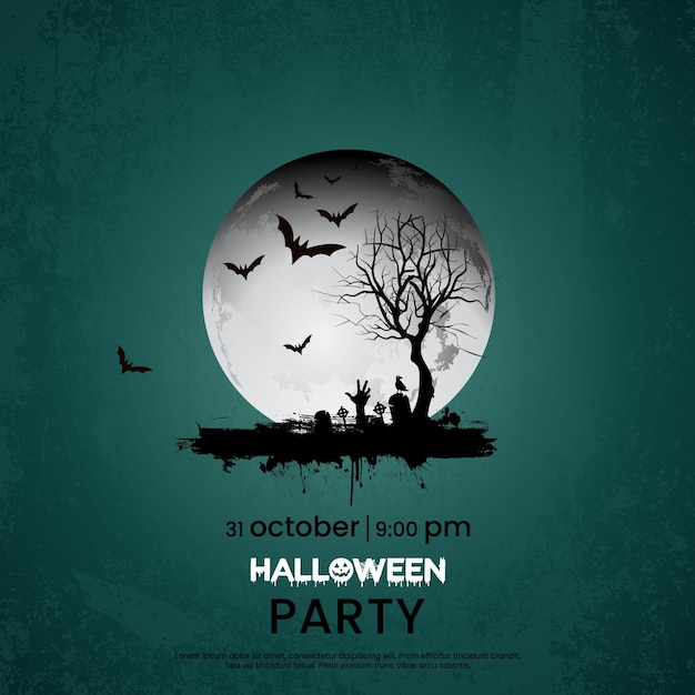 Szczęśliwy Baner Sprzedaży Halloween I Ilustracja Tło Zaproszenia Na Przyjęcie