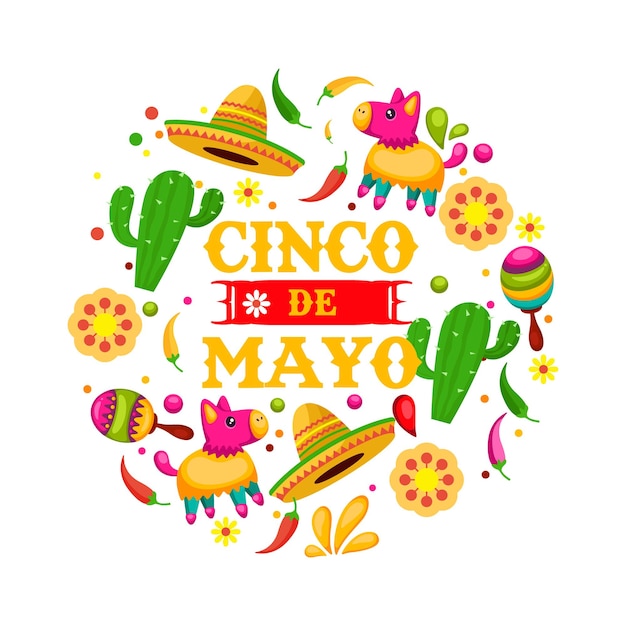 Plik wektorowy szczęśliwy cinco de mayo