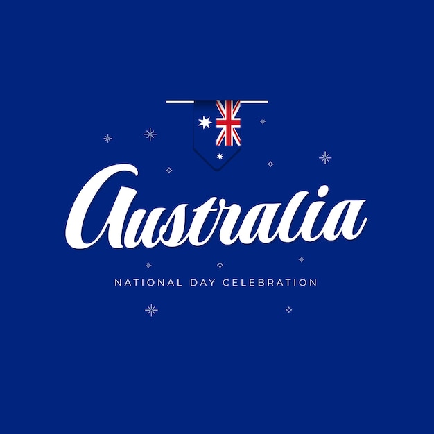 Plik wektorowy szczęśliwy dzień australii 26 stycznia szablon baneru