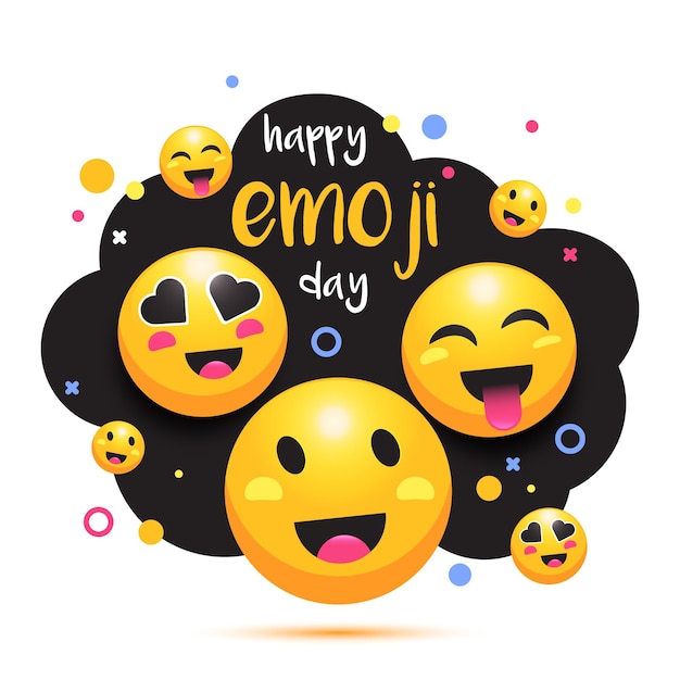 szczęśliwy dzień emoji