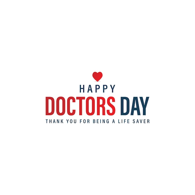 Szczęśliwy dzień lekarza transparent ze stetoskopem, ilustracji wektorowych