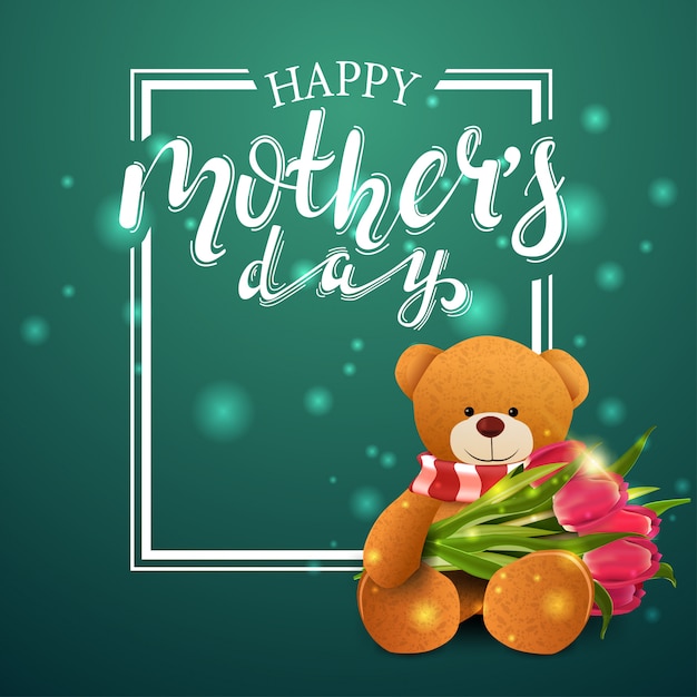 Szczęśliwy Dzień Matki Powitanie Zielonej Karty
