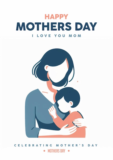 Szczęśliwy Dzień Matki Poznanie Poster Karta Podarunkowa Projekt Święto Miłości Matki Zaproszenie