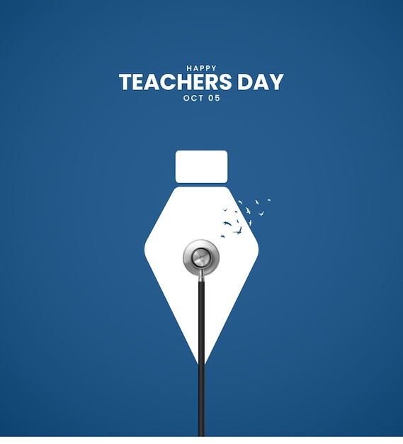 Szczęśliwy Dzień Nauczyciela Kreatywny Projekt Dnia Nauczyciela Na Baner Plakat Grafika Wektorowa 3d Ilustracja