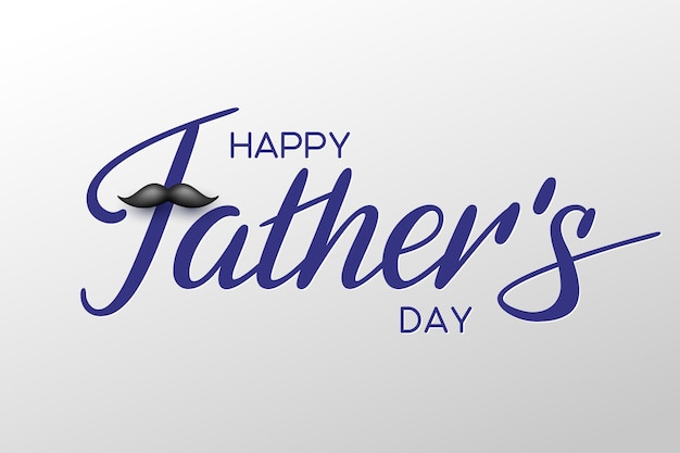 Szczęśliwy Dzień Ojców Karta Z Ręcznie Napisaną Kaligrafią