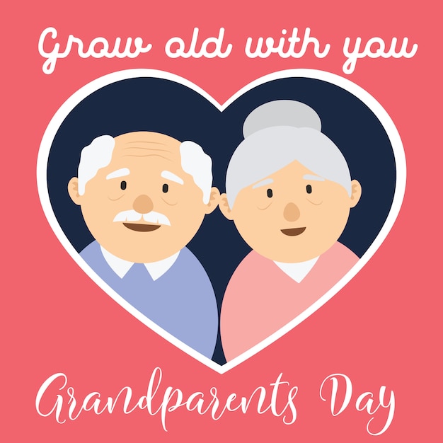 Plik wektorowy szczęśliwy dzień rodziców grand dla koncepcji osób starszych
