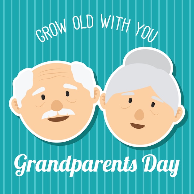 Plik wektorowy szczęśliwy dzień rodziców grand dla koncepcji osób starszych