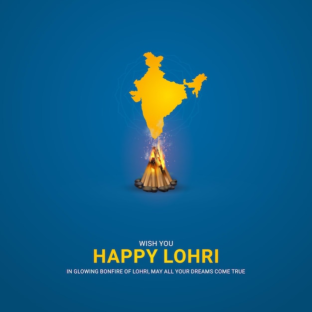 Szczęśliwy Festiwal Lohri W Pendżabie W Indiach