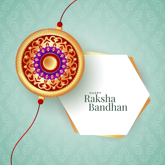 Szczęśliwy Festiwal Religijny Raksha Bandhan Piękne Tło