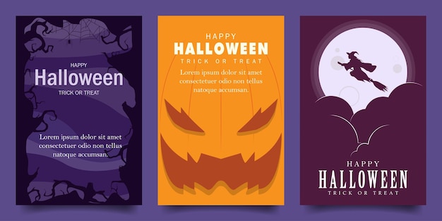 Szczęśliwy Halloween Wektorowy Projekt Ilustracji Tło Z Przerażającym Ramką Las Dyni I Czarownica