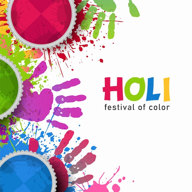 Szczęśliwy Holi Festiwal Kolorów