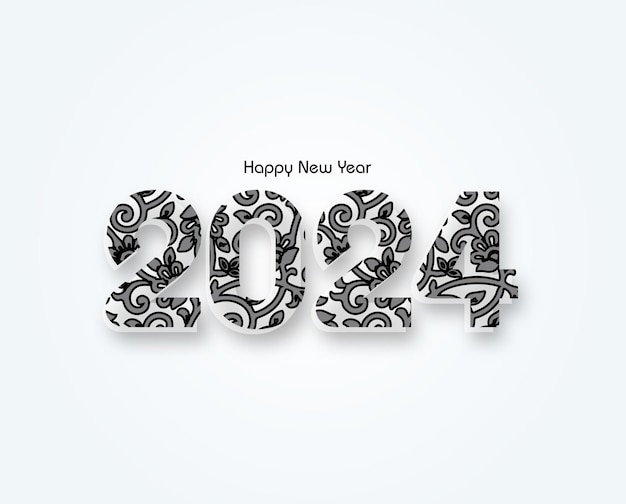 Plik wektorowy szczęśliwy nowy rok 2024