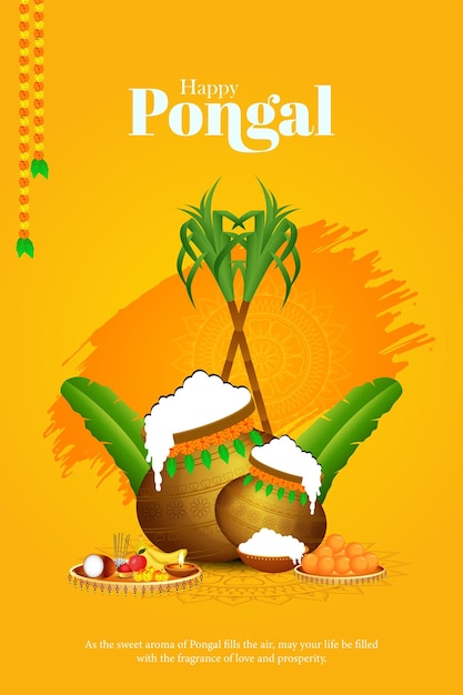 Plik wektorowy szczęśliwy pongal