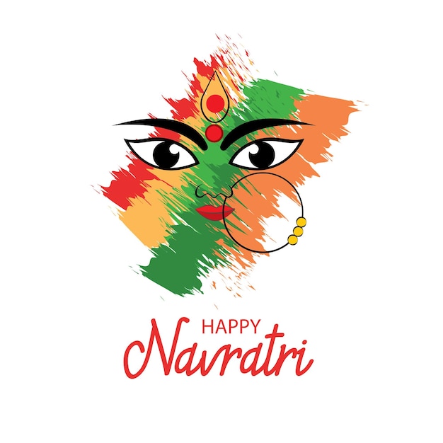 Plik wektorowy szczęśliwy projekt logo navratri