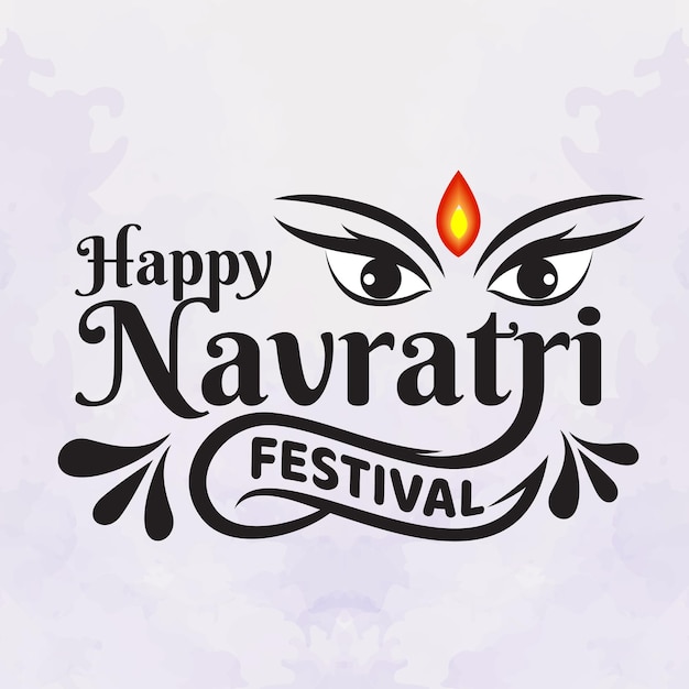 Szczęśliwy Projekt Napisu Festiwalu Navratri