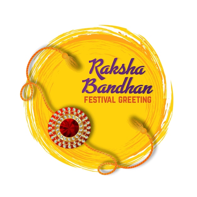 Szczęśliwy projekt pozdrowienia Raksha Bandhan z ręcznie rysowanym kreatywnym szkicem ilustracji tła