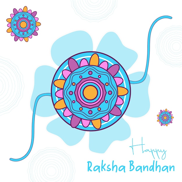 Szczęśliwy Raksha Bandhan Piękny Post Festiwalowy
