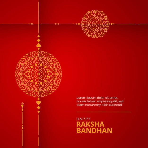 Szczęśliwy Raksha Bandhan Pozdrowienie Szablon Projektu Tła