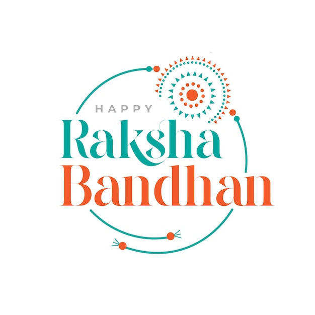 Szczęśliwy Raksha Bandhan Pozdrowienie Szablon Projektu Tła