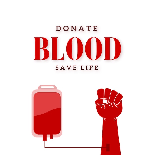 Szczęśliwy światowy Dzień Krwiodawcy Czerwone Białe Tło Baner Projektowania Mediów Społecznościowych Darmowy Wektor