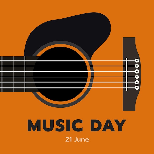 Szczęśliwy światowy Dzień Muzyki W Tle