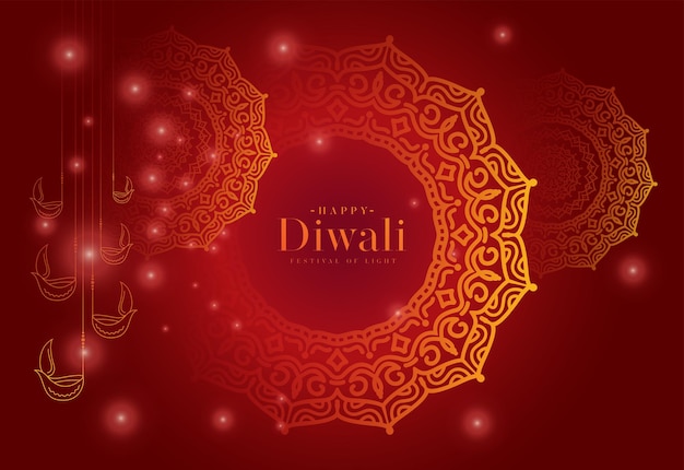 Szczęśliwy szablon projektu tła festiwalu Diwali