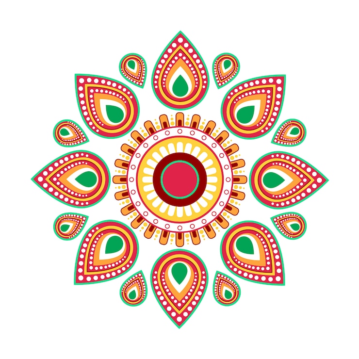 Wektor szczęśliwy ugadi gudi padwa hinduskiego nowego roku kartka z pozdrowieniami wakacje