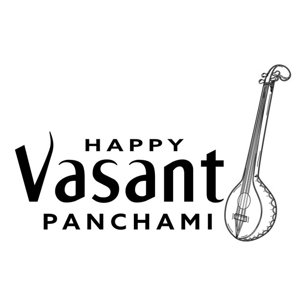 Plik wektorowy szczęśliwy vasant panchami i sawaswati puja tradycyjny indyjski projekt tła festiwalu