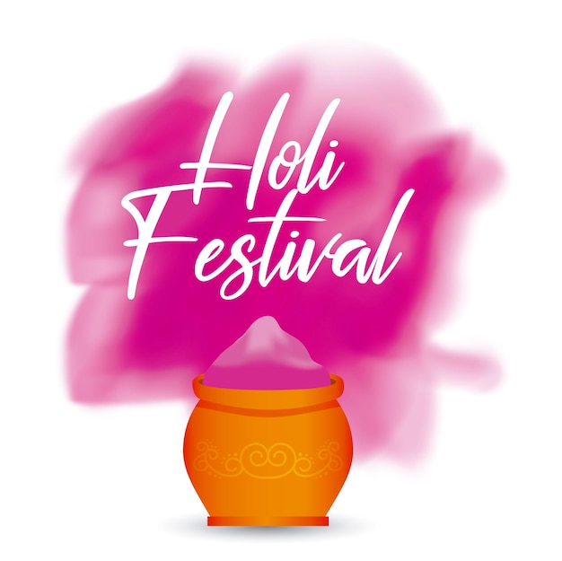 Szczęśliwy Wektor Festiwalu Holi